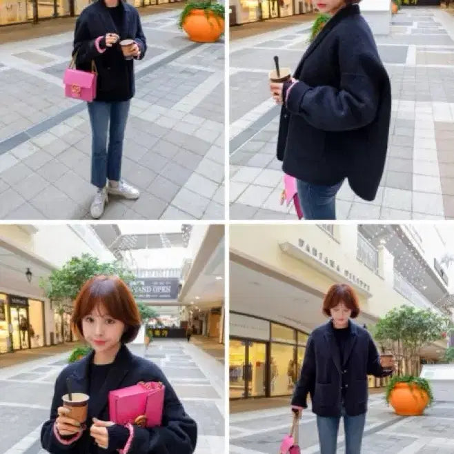 [BUNJANG] Imvely More Vely Alpaca Jacket / 임블리 More Vely 알파카 자켓,알파카코트,핸드메이드알파카코트