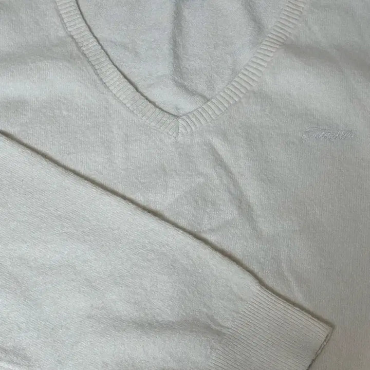 [BUNJANG] Cleshe Peach Mousse V-Neck Knit / 클리시어 Peach mousse 브이넥 니트