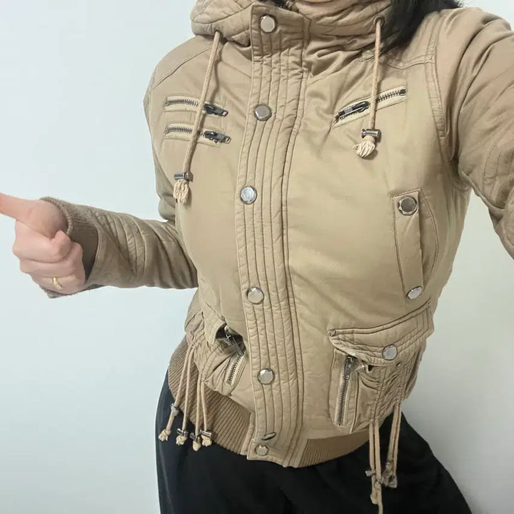 [BUNJANG] LIZ LISA Gyaru Style Jacket with Fur Lining / 갸루깔 리즈리사 폭닥퍼안감 자켓