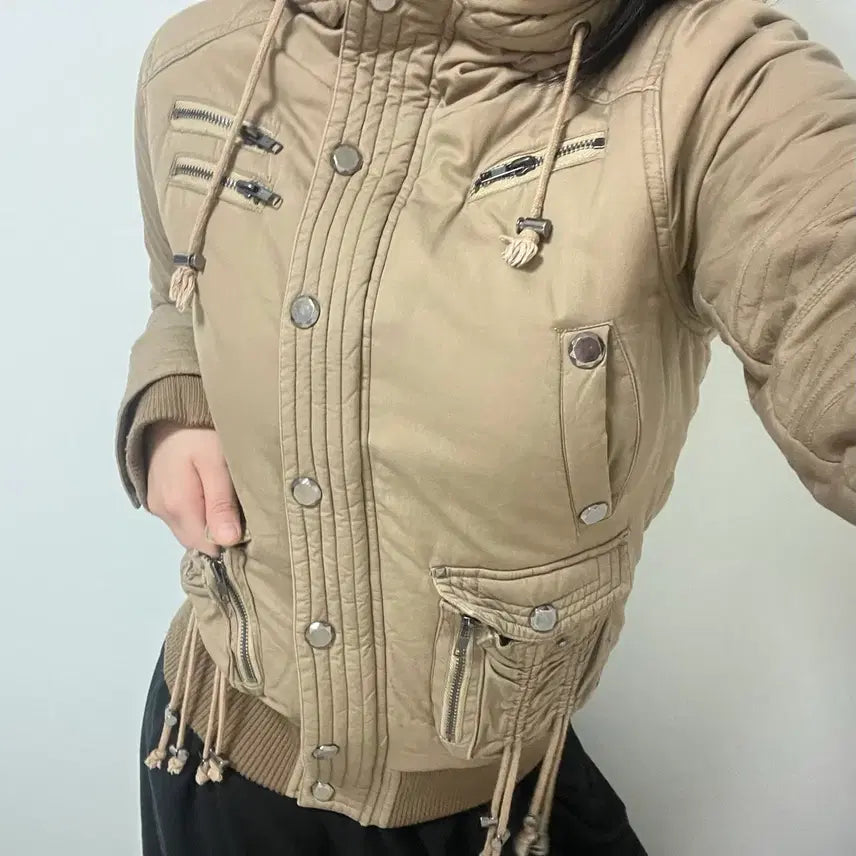 [BUNJANG] LIZ LISA Gyaru Style Jacket with Fur Lining / 갸루깔 리즈리사 폭닥퍼안감 자켓