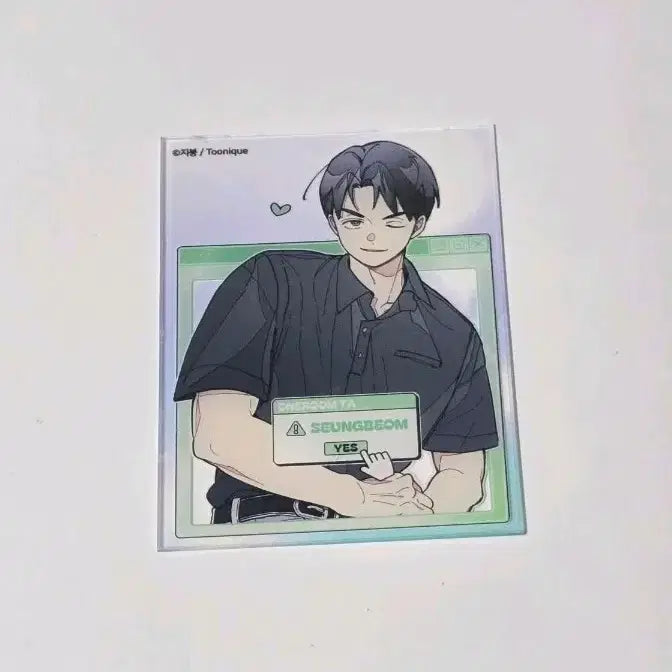 [BUNJANG] OneRoom Assistant Yoon Seungbum Tunique Acrylic Photocard / 원룸조교님 아크릴 포토카드 (투니크)- 윤승범 범스케