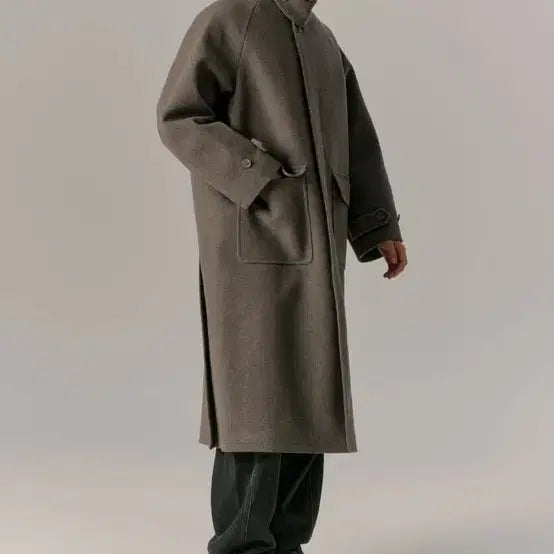 [BUNJANG] Urban Type Balmacaan Coat Beige Brown / 어반디타입 발마칸 코트 베이지 브라운
