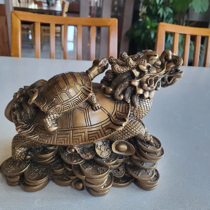 [BUNJANG] Dragon Turtle Statue Ornament / 용 거북이 동상 장식품