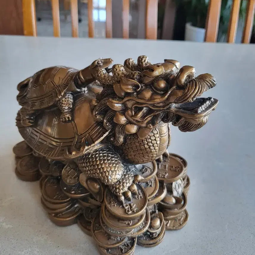 [BUNJANG] Dragon Turtle Statue Ornament / 용 거북이 동상 장식품