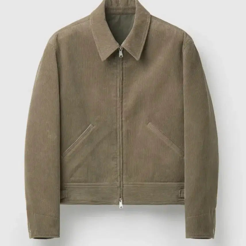 [BUNJANG] COOR Corduroy Zip-Up Jacket (Dark Beige) / 쿠어 코듀로이 집업 자켓(다크베이지)