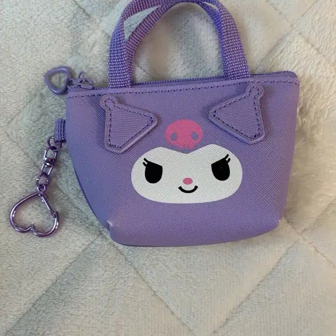 [BUNJANG] Kuromi Mini Pouch Keyring / 쿠로미 미니 파우치 키링