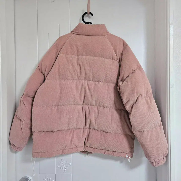 [BUNJANG] Main Booth Corduroy Down Padded Jacket - M - Indie Pink / 메인부스 덕다운 코듀로이 점퍼 숏패딩 M 인디핑크 헤비아우터