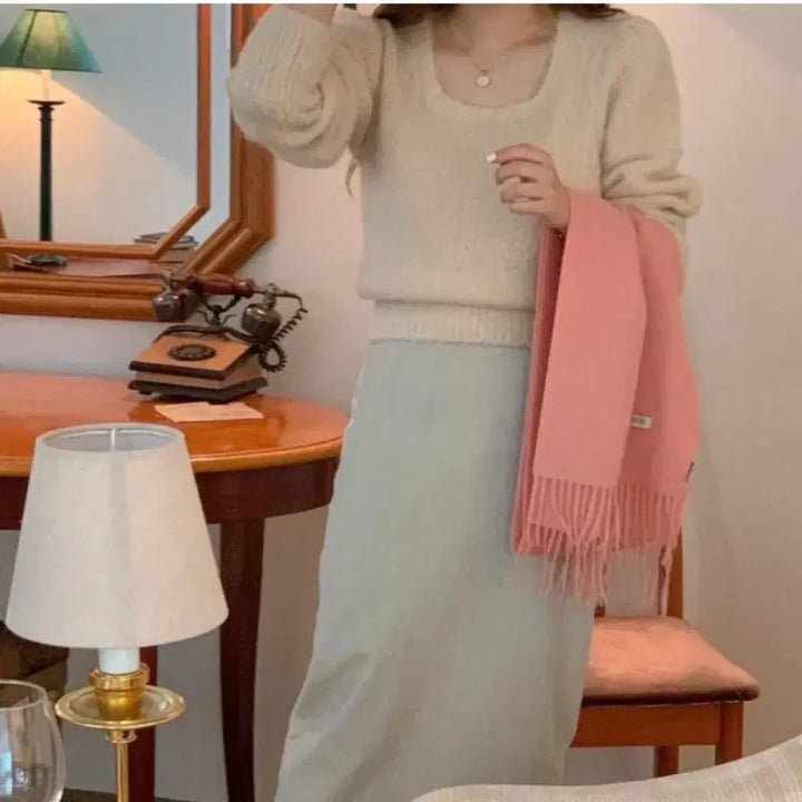 [BUNJANG] Miel Alpaca Knit Sweater / 미엘 알파카 니트