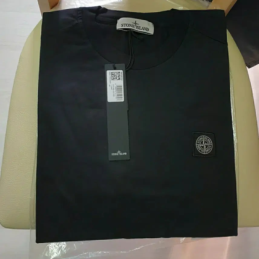 [BUNJANG] Stone Island Logo T-Shirt Black / [스톤아일랜드] 로고 반팔 블랙 새상품 팝니다