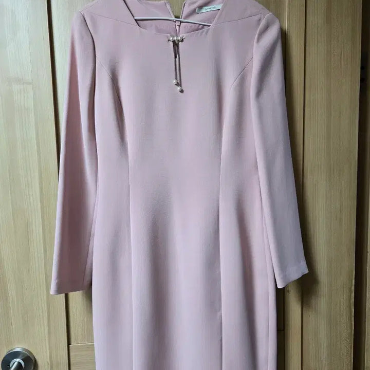 [BUNJANG] Kenneth Lady Pink Midi Dress / 케네스레이디 봄 핑크 원피스