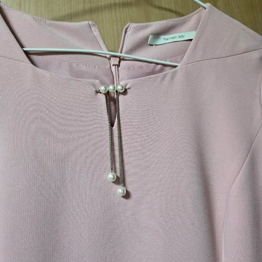 [BUNJANG] Kenneth Lady Pink Midi Dress / 케네스레이디 봄 핑크 원피스
