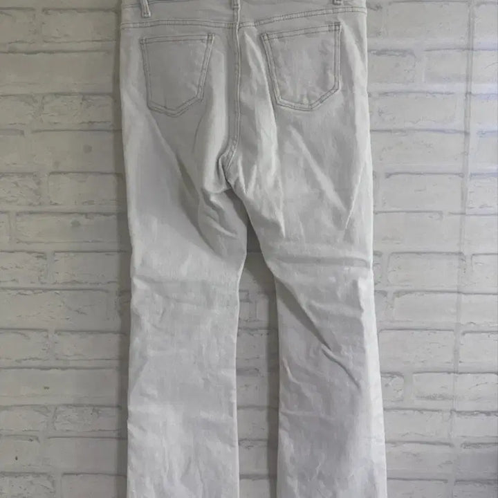 [BUNJANG] Ivory Fleece Bootcut Pants 30L / 아이보리 기모 부츠컷 팬츠 30L 사이즈