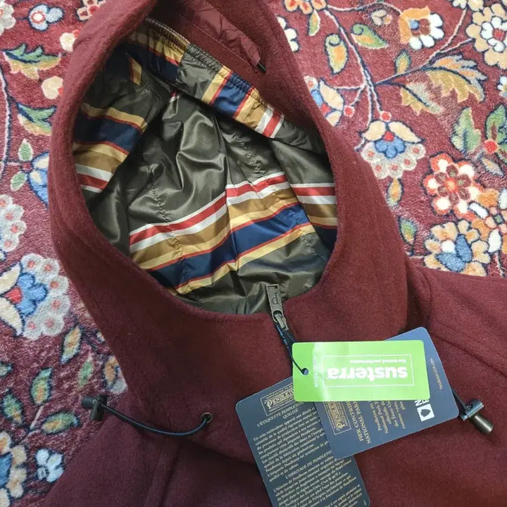 [BUNJANG] Pendleton Beverly Patch Pocket Wool Anorak Coat (Fired Brick/Burgundy) - Size M / [새상품/M] 펜들턴 울 코트 (파이어드 브릭/버건디)