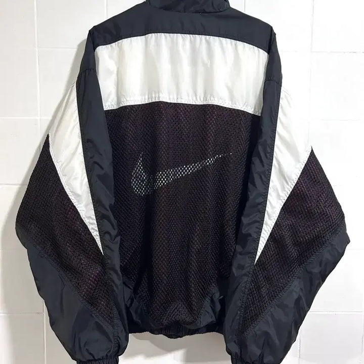 [BUNJANG] Nike 90s Windbreaker Maroon White / 나이키 90s 바람막이 마룬 화이트
