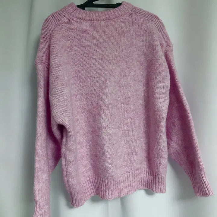 [BUNJANG] Pink Wool Long-Sleeve Knit Sweater / 딸기우유 핑크 울 긴팔 니트
