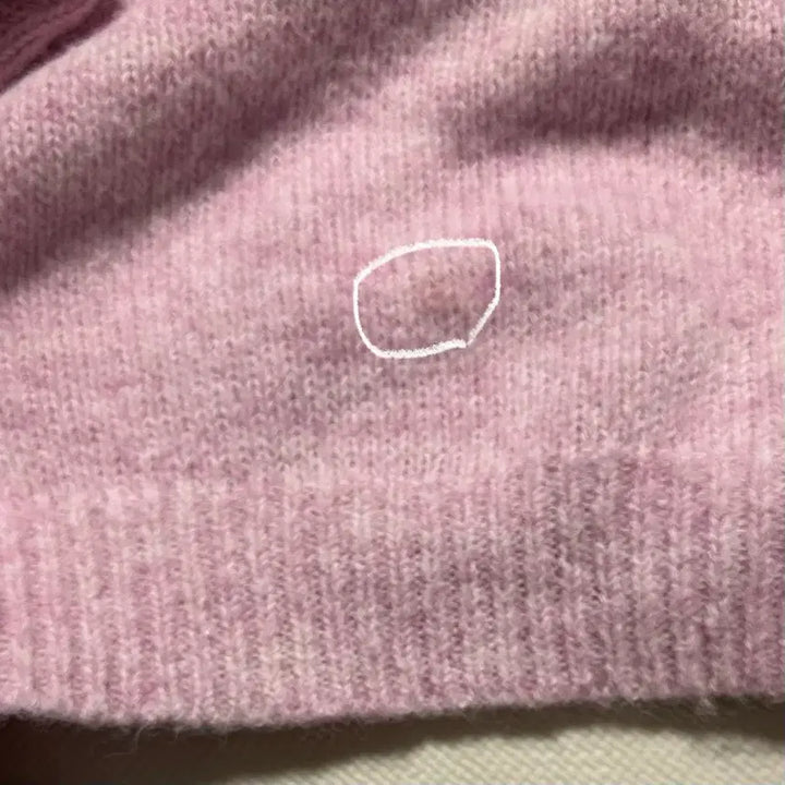 [BUNJANG] Pink Wool Long-Sleeve Knit Sweater / 딸기우유 핑크 울 긴팔 니트