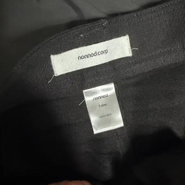 [BUNJANG] Nonnode Segment Pants Black Size 3 / 논노드 세그먼트 팬츠 블랙 3사이즈