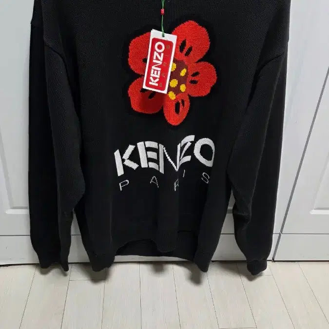 [BUNJANG] Kenzo Flower Knit Black Size M / 겐죠 플라워 니트 블랙 M 사이즈 새제품