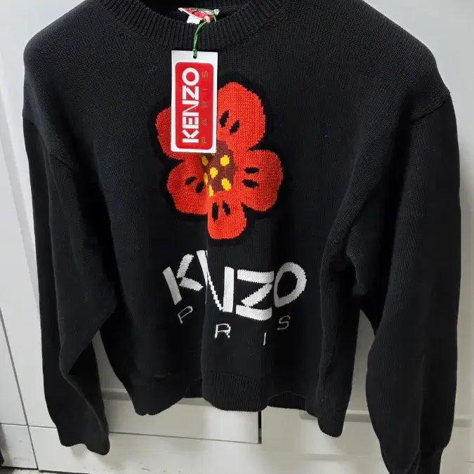[BUNJANG] Kenzo Flower Knit Black Size M / 겐죠 플라워 니트 블랙 M 사이즈 새제품