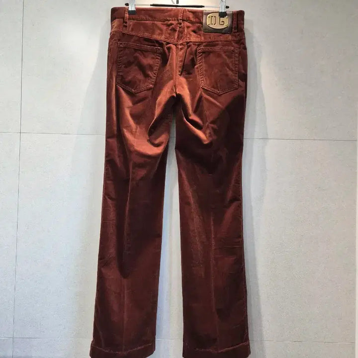 [BUNJANG] Dolce &amp; Gabbana Brown Velvet Bootcut Pants / DOLCE&amp;GABBANA 돌체앤가바나 정품 여성 브라운 벨벳 팬츠