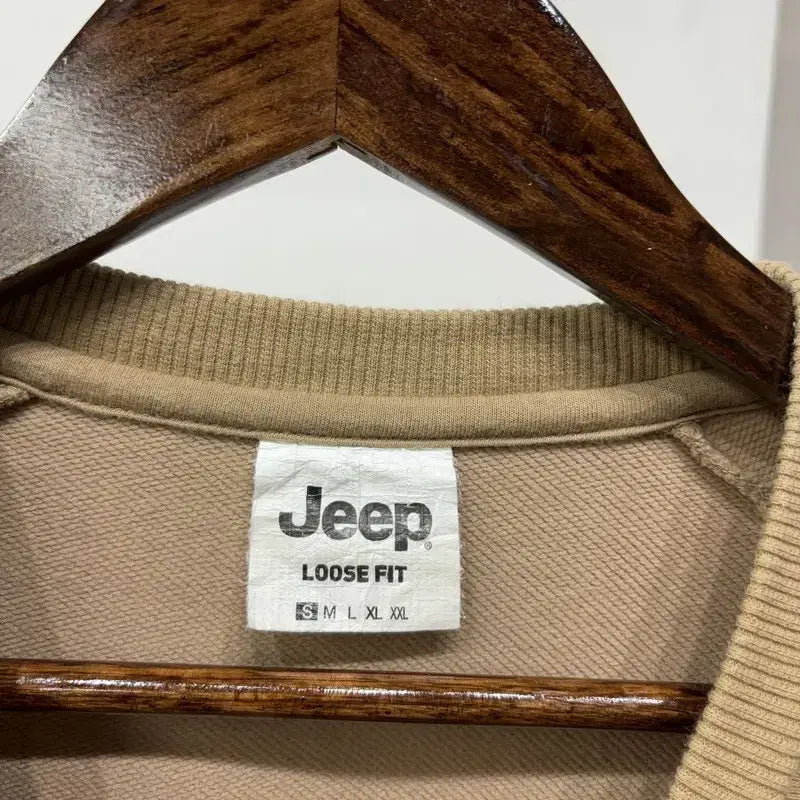 [BUNJANG] Jeep Big Logo Printed Sweatshirt / (90) 지프 캐주얼 아웃도어 빅로고 프린팅 맨투맨 긴팔 티