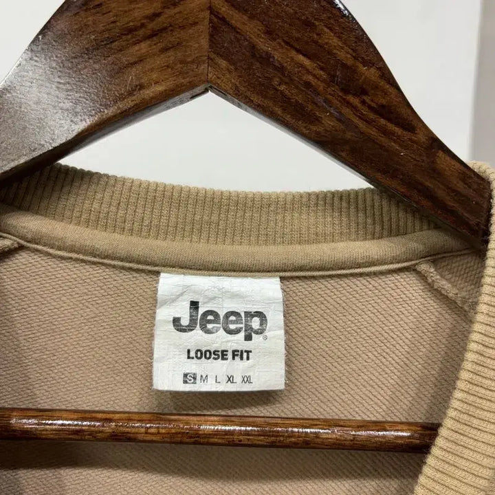 [BUNJANG] Jeep Big Logo Printed Sweatshirt / (90) 지프 캐주얼 아웃도어 빅로고 프린팅 맨투맨 긴팔 티