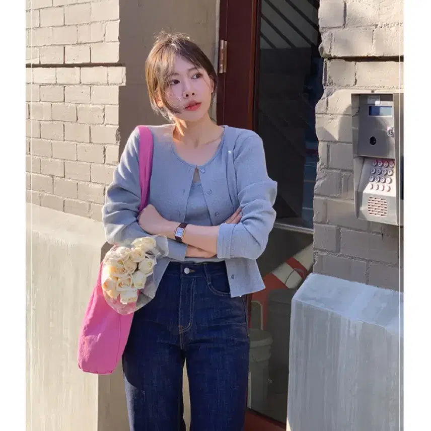 [BUNJANG] Underbee Spring Avenue Cardigan Set (Cozy Gray) / [언더비] 스프링 Avenue 가디건 세트 (코지그레이)