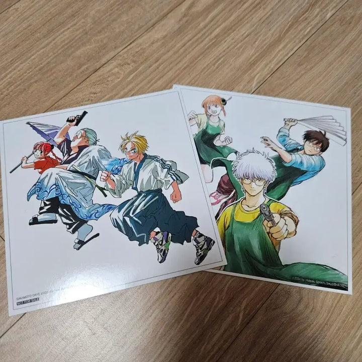 [BUNJANG] SakActionModeto Days Bundle Set: Sticker, Postcard, Standing Card / 사카모토데이즈 특전 스티커, 엽서, 스탠딩 일괄