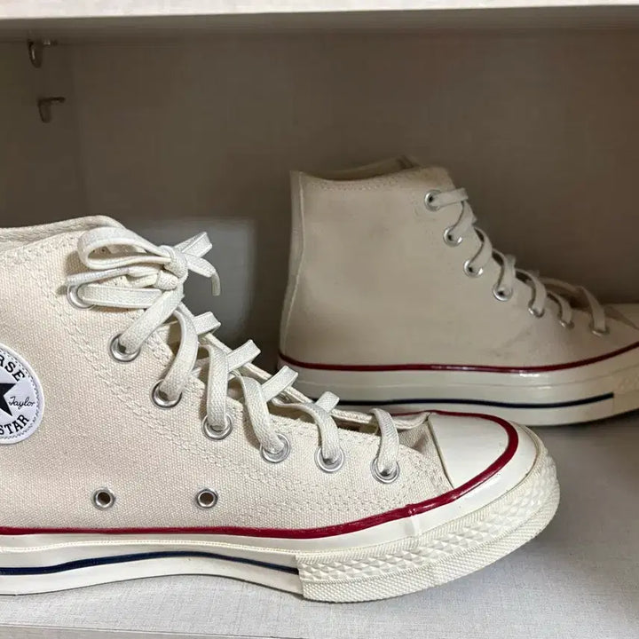 [BUNJANG] Converse Chuck 70 High Parchment with Rubber Laces / 컨버스 척70 하이 파치먼트 230(고무끈포함)