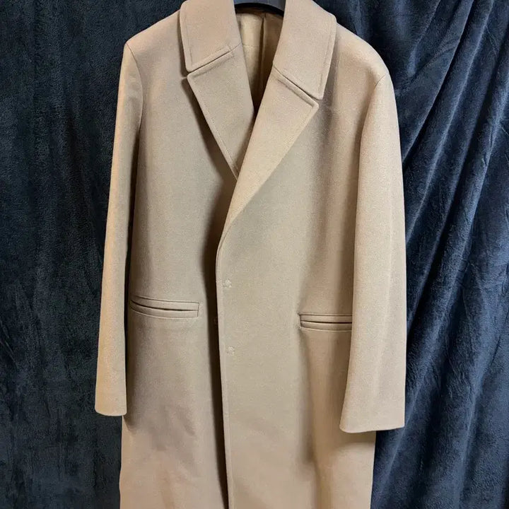 [BUNJANG] Emporio Armani Beige Virgin Wool Blend Single Long Coat IT 54 / 엠포리오 아르마니 베이지 롱코트 54