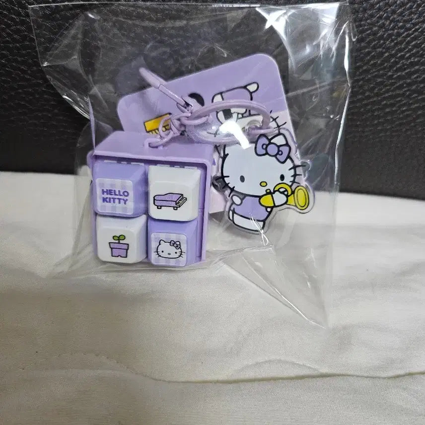 [BUNJANG] Hello Kitty Keycap Keyring Purple / 헬로키티 키캡 키링 퍼플