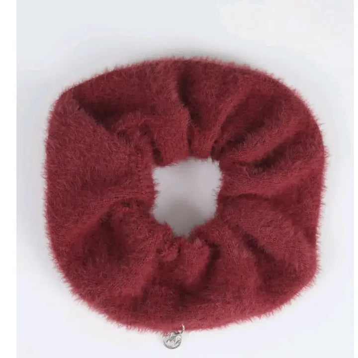 [BUNJANG] MICENE Glee Hairy Cardigan Scrunchie Set / 미케네 글리 헤어리 가디건 스크런치 세트 110-120
