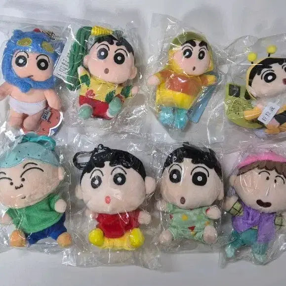 [BUNJANG] Crayon Shin-chan Doll Keyring Set / 짱구 인형 키링 세트 미개봉 새상품