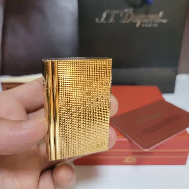[BUNJANG] Dupont Line 2 Gatsby Gold Lighter / [풀세트] 듀퐁라이터 라인2 ca18260 개츠비 금장 듀퐁 라이타