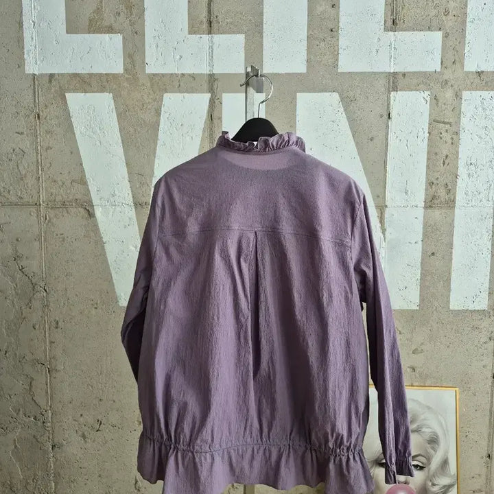 [BUNJANG] Lavender Frill String Windbreaker Jumper / 라벤더 프릴 스트링 바람막이 점퍼