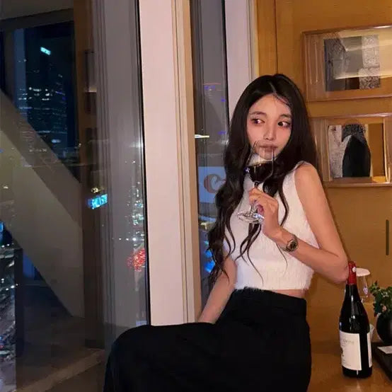[BUNJANG] Monday Off Angora Short-Sleeve Knit Top / 먼데이오프 앙고라 반팔니트 새상품 화이트
