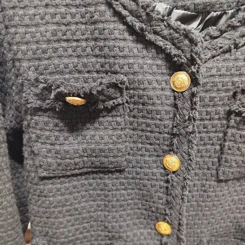 [BUNJANG] Gold Button Tweed Jacket / 금색단추 트위드 자켓