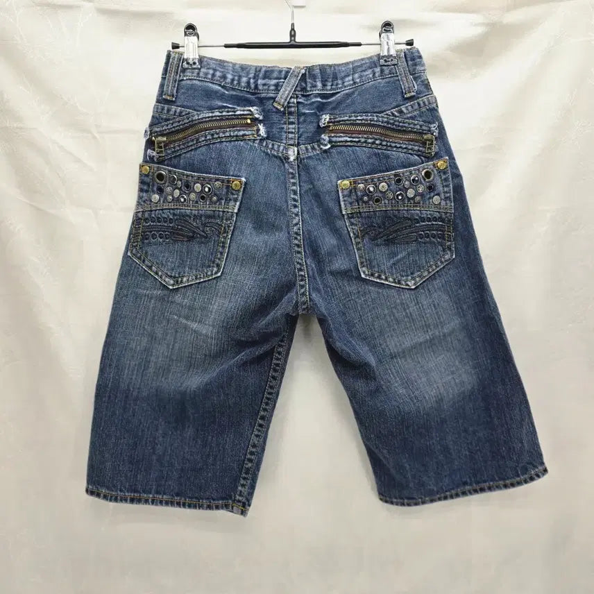[BUNJANG] Y2K Studded Denim Half Pants / Y2K 스터드 데님 하프팬츠 [A40306]