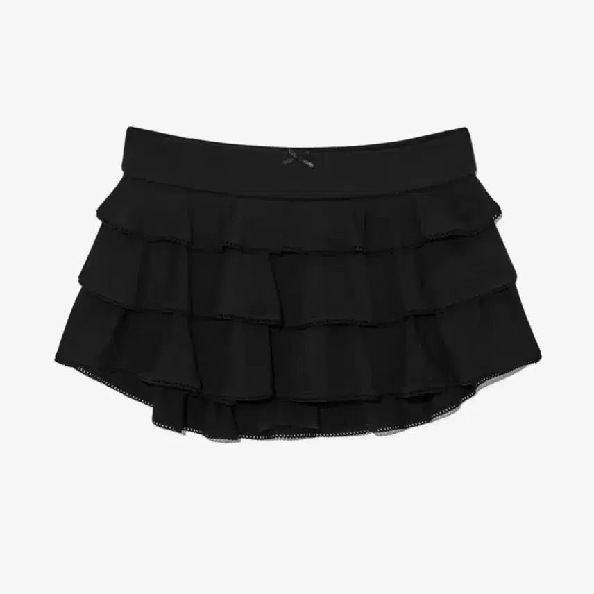 [BUNJANG] Glony Picot Frill Mini Skirt / 글로니 피콧 프릴 미니 스커트