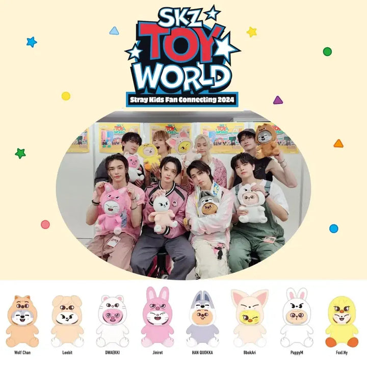 [BUNJANG] Stray Kids BbokAri Plush Toy / Stray Kids 스키즈 토이월드 스키주 뽁아리 인형