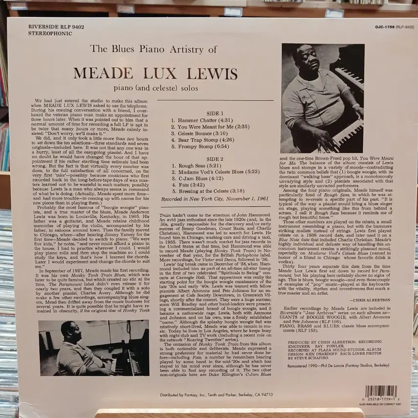 [BUNJANG] MEADE LUX LEWIS LP / 재즈 블루스 피아노 아티스트 MEADE LUX LEWIS LP