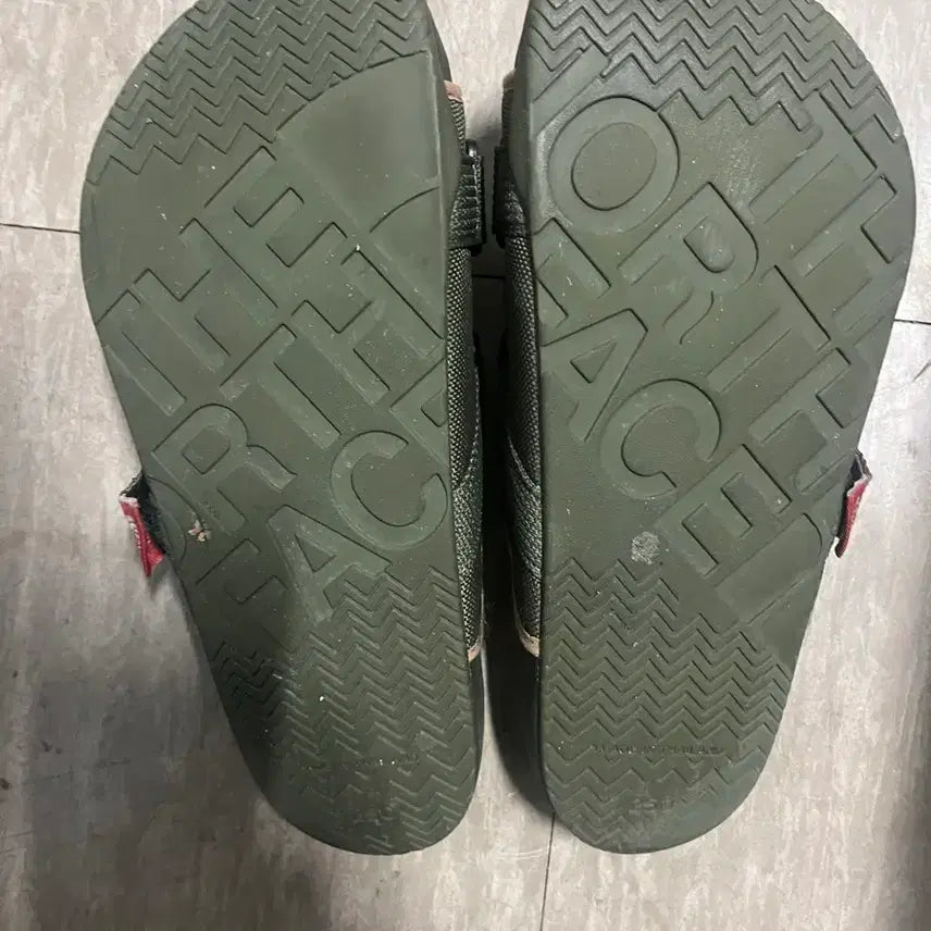 [BUNJANG] The North Face Khaki Strap Sandals / 노스페이스 카키색 스트랩 슬리퍼