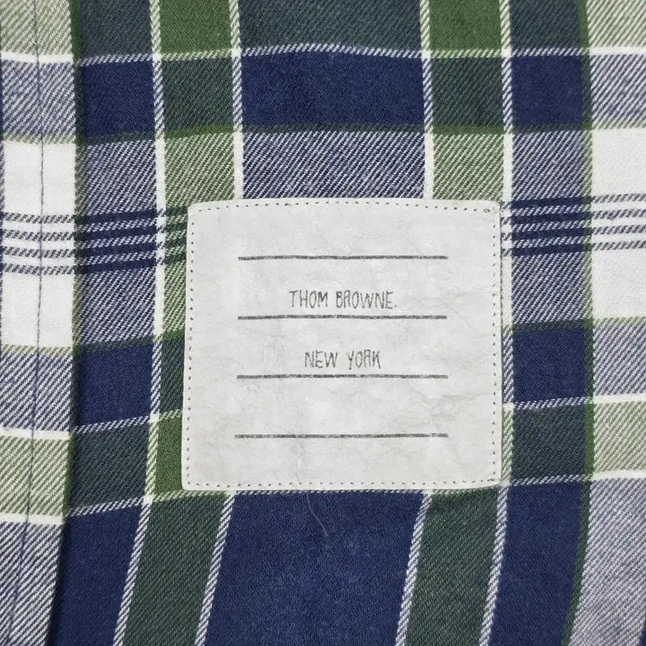 [SOLD OUT] 톰브라운 4바 플란넬 체크셔츠