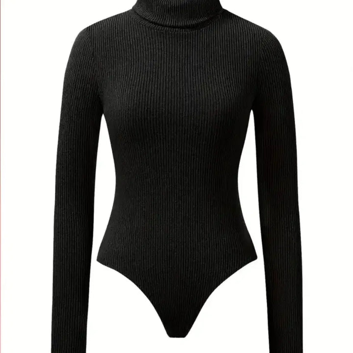 [BUNJANG] Ribbed Colorblock Turtleneck Knit Bodysuit - Size 66 - Bundle Set / 골지 배색 터틀넥 니트 바디수트 66사이즈 3장 일괄
