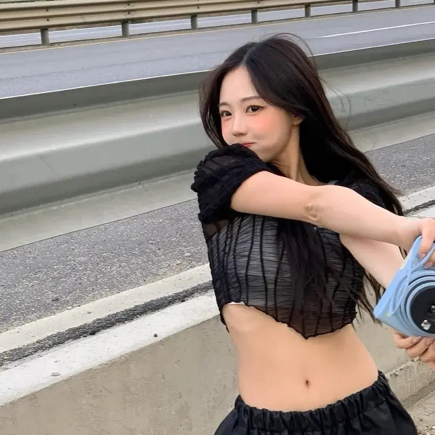 [BUNJANG] Hong Young-ki EXE Crop Top Set / 홍영기 셋업이엑스이 크롭탑 세트