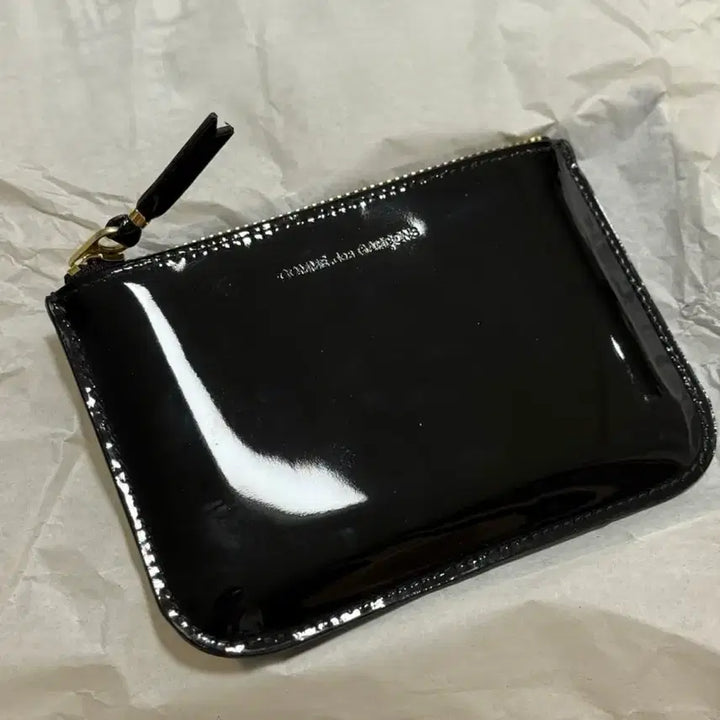[BUNJANG] Comme des Garçons Glossy Wallet Black / 꼼데가르송 글로시 월렛