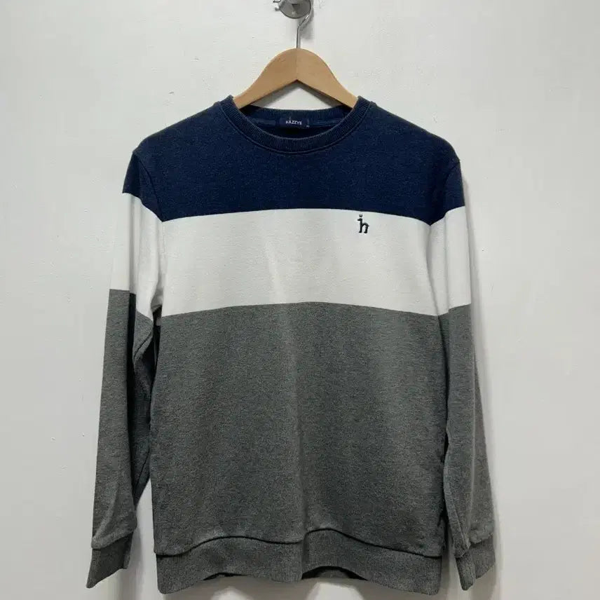 [BUNJANG] Hazzys Color Block Sweatshirt (Size 95) / 헤지스 배색 맨투맨 티셔츠 95사이즈