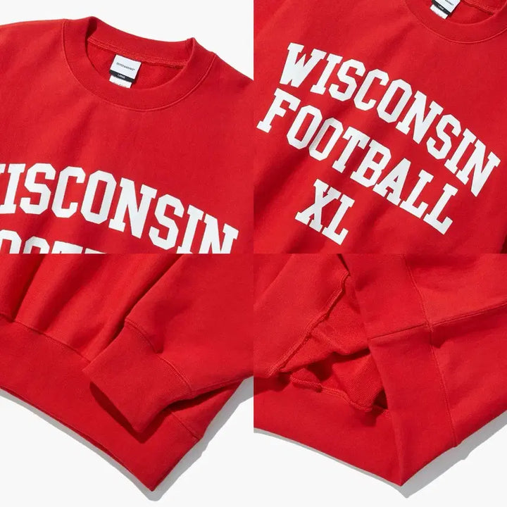[BUNJANG] Outstanding V.S.C Wisconsin Sweatshirt Red L / 아웃스탠딩 V.S.C 위스콘신 스웻셔츠 맨투맨 L 새상품