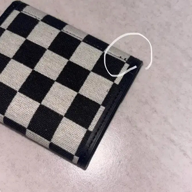 [BUNJANG] Checkered Wallet Card Holder / 체크보드 지갑 반지갑 카드지갑