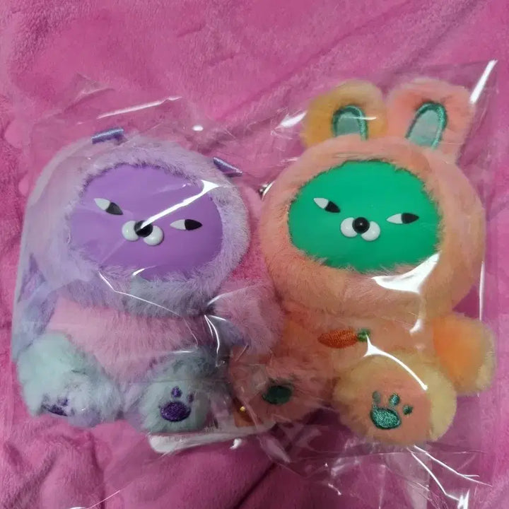 [BUNJANG] Wasabi Bear Keyring Doll Set / 와사비베어 키링 인형 세트